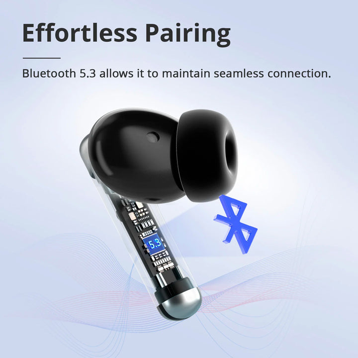 Tronsmart SoundFii R4 Wireless Earphones – Bluetooth 5.3, Quad Mic Call Noise Reduction