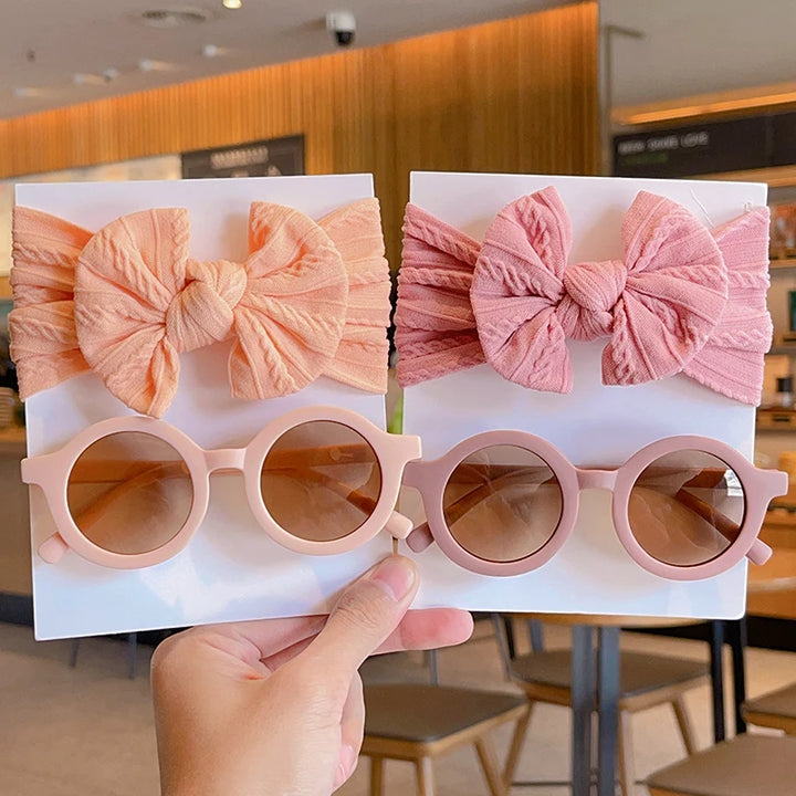 Bow Hairband & Sunglasses Set