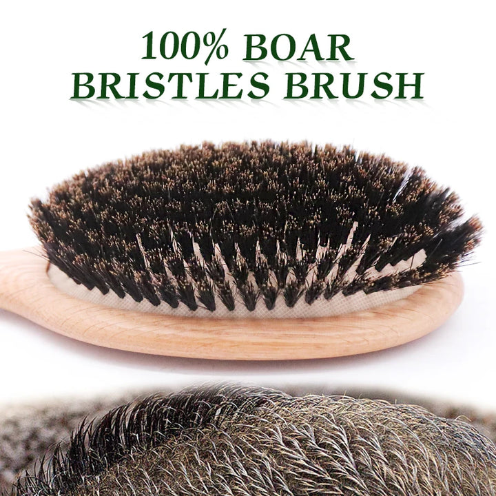 Boar Bristle Hair Brush - Detangling & Straightening