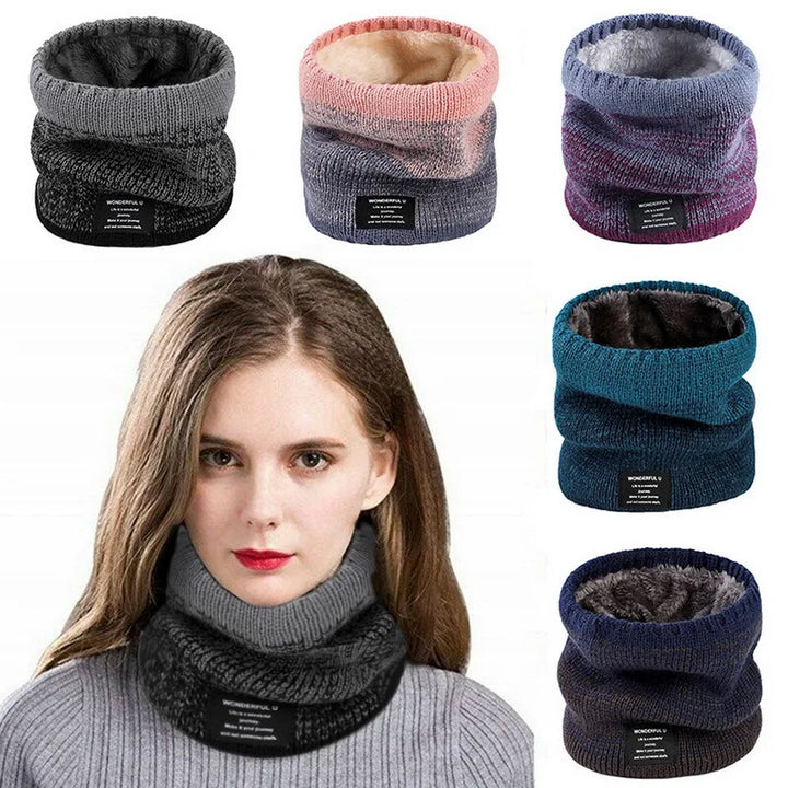 Winter Women Men's Knitted Gradient Head Scarf