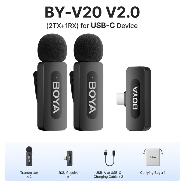 BOYA BY-V3 Wireless Lavalier Mic