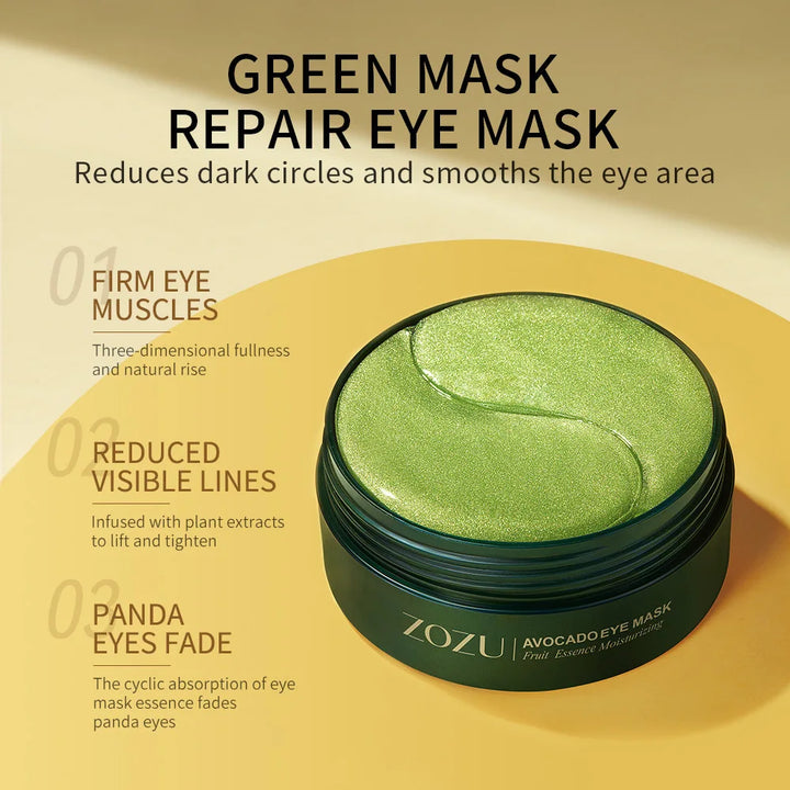 Avocado Golden Collagen Eye Masks - Anti-Dark Circles & Firming