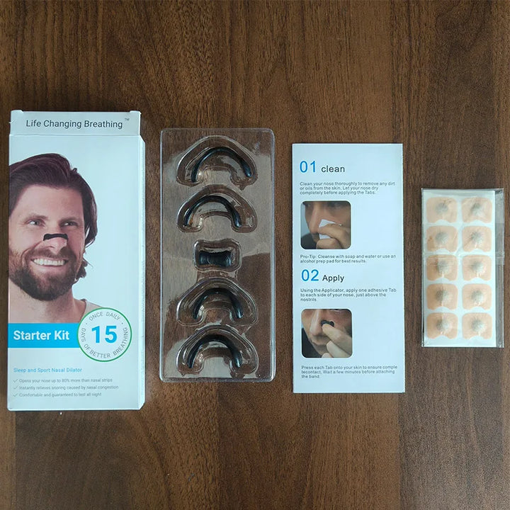 Magnetic Nasal Strips for Breathing & Snoring