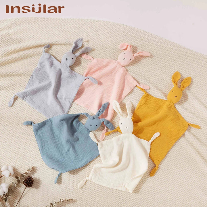 Muslin Baby Comfort Towel – Soft Cotton Blanket &amp; Sleeping Doll