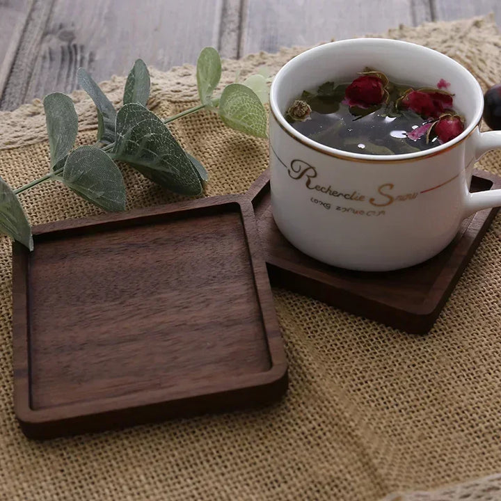 Solid Walnut Wood Coaster