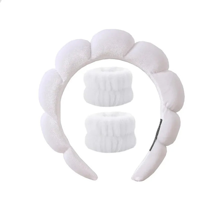 Sponge Spa Headband with Wristbands