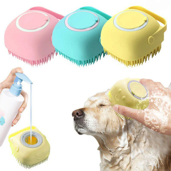 Soft Silicone Pet Bath & Massage Gloves – Dogs & Cats