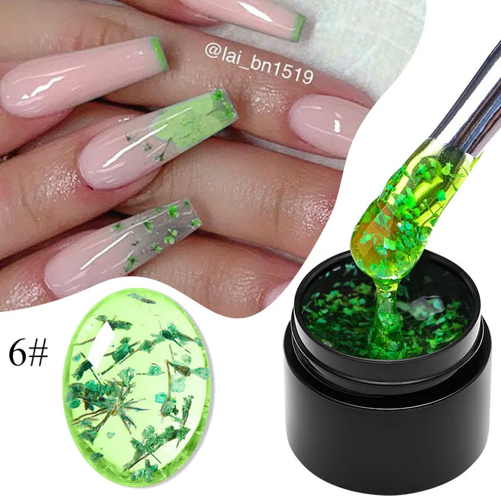 Meet Across Pink Dried Flower Gel Nail Polish