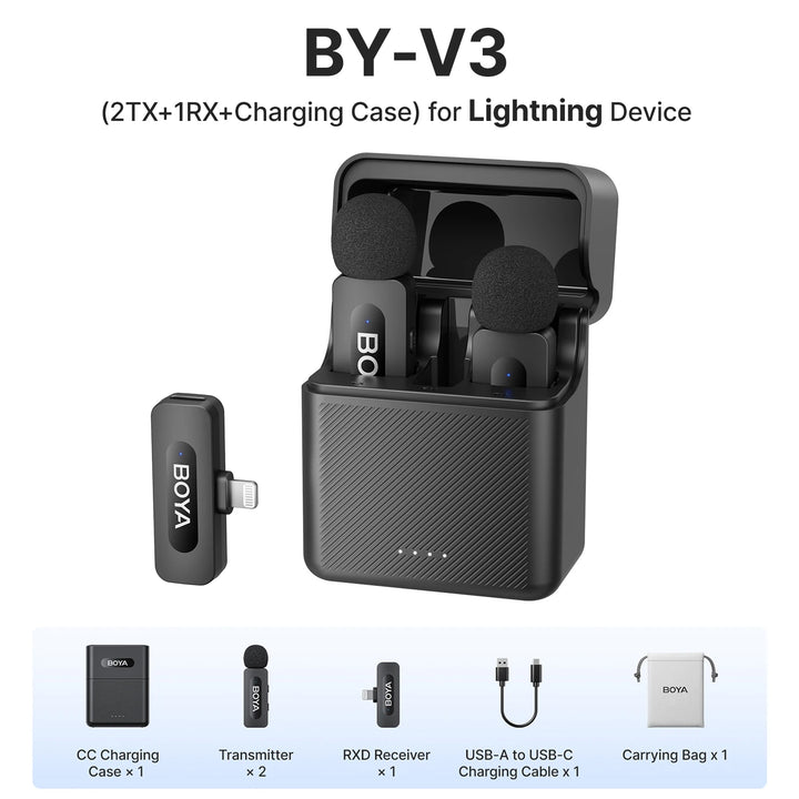 BOYA BY-V3 Wireless Lavalier Mic