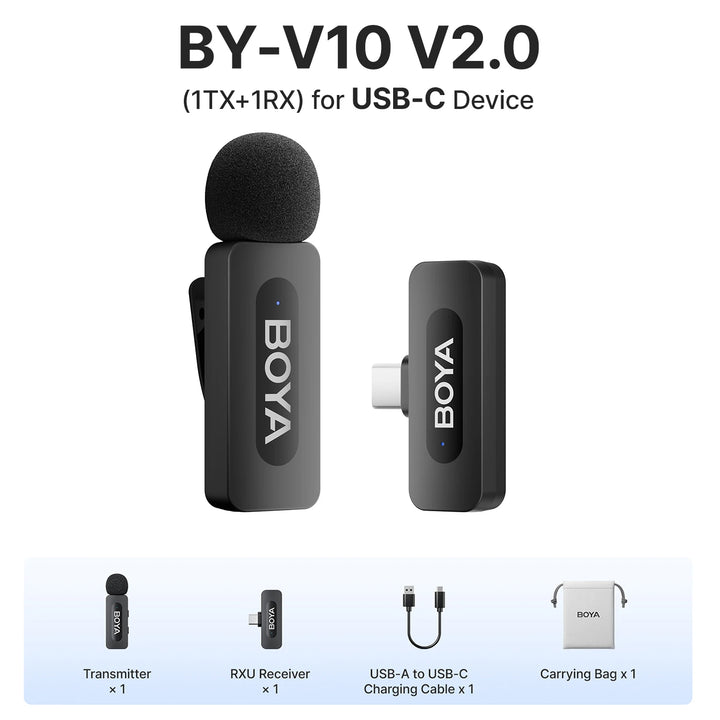 BOYA BY-V3 Wireless Lavalier Mic