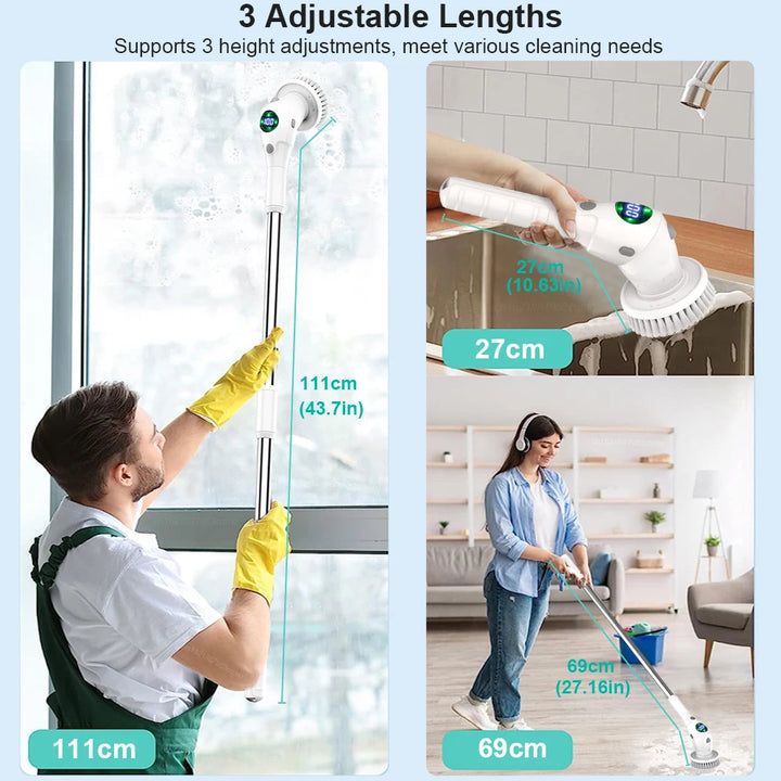 8-in-1 Multifunctional Wireless Electric Cleaning Brush