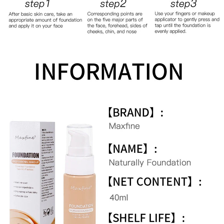 Liquid Foundation - Waterproof & Sweat-resistant