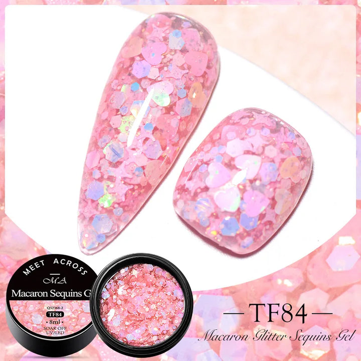 Meet Across Pink Dried Flower Gel Nail Polish