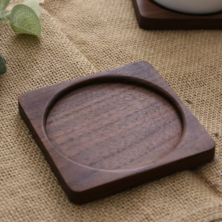 Solid Walnut Wood Coaster