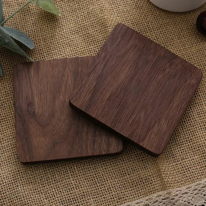 Solid Walnut Wood Coaster