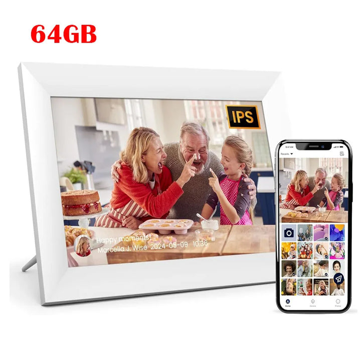 WiFi Frameo Digital Photo Frame 10.1 inch – Smart HD Picture