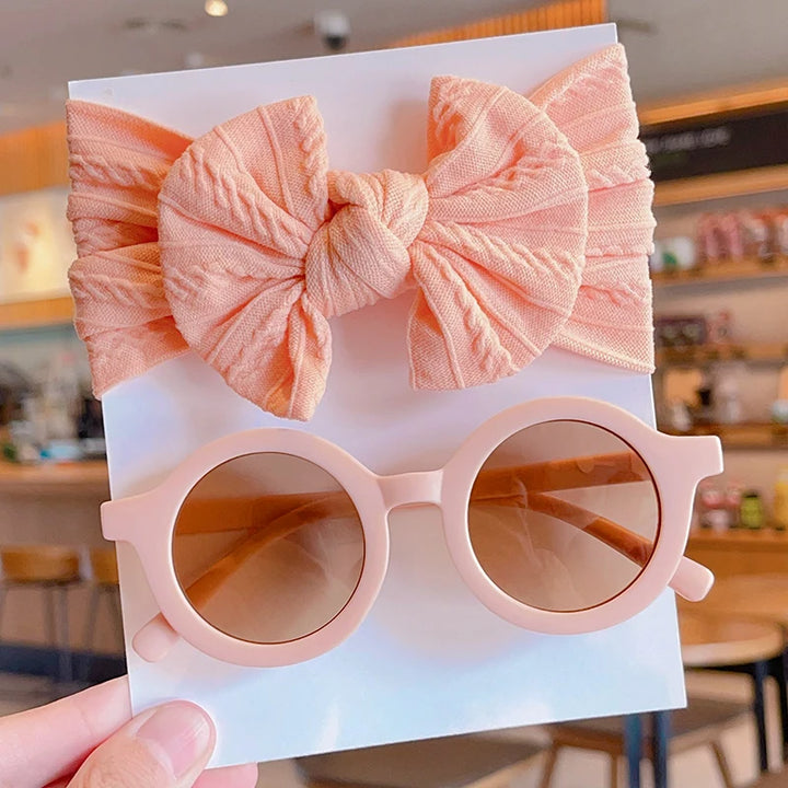 Bow Hairband & Sunglasses Set