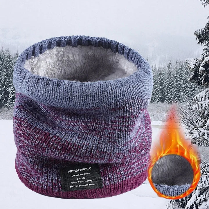 Winter Women Men's Knitted Gradient Head Scarf