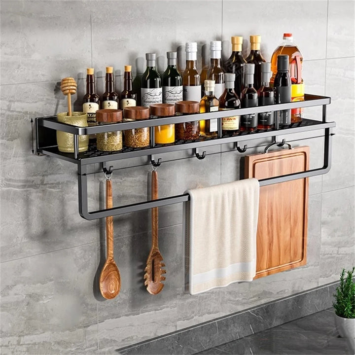 Wall-Mounted Spice Rack & Organizer