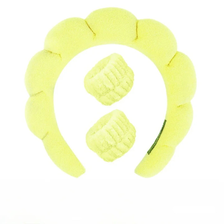 Sponge Spa Headband with Wristbands