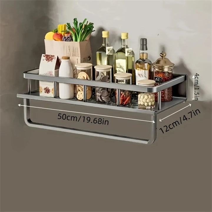 Wall-Mounted Spice Rack & Organizer