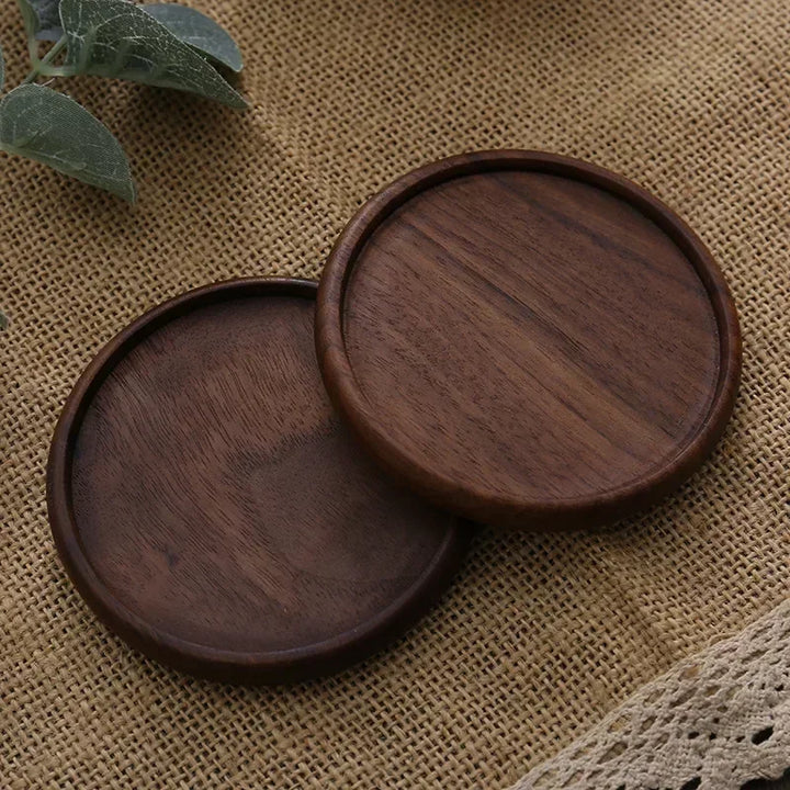 Solid Walnut Wood Coaster