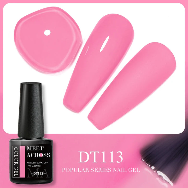 Meet Across Pink Dried Flower Gel Nail Polish