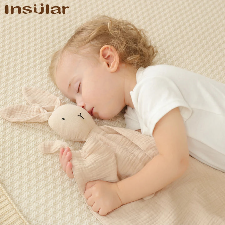 Muslin Baby Comfort Towel – Soft Cotton Blanket &amp; Sleeping Doll