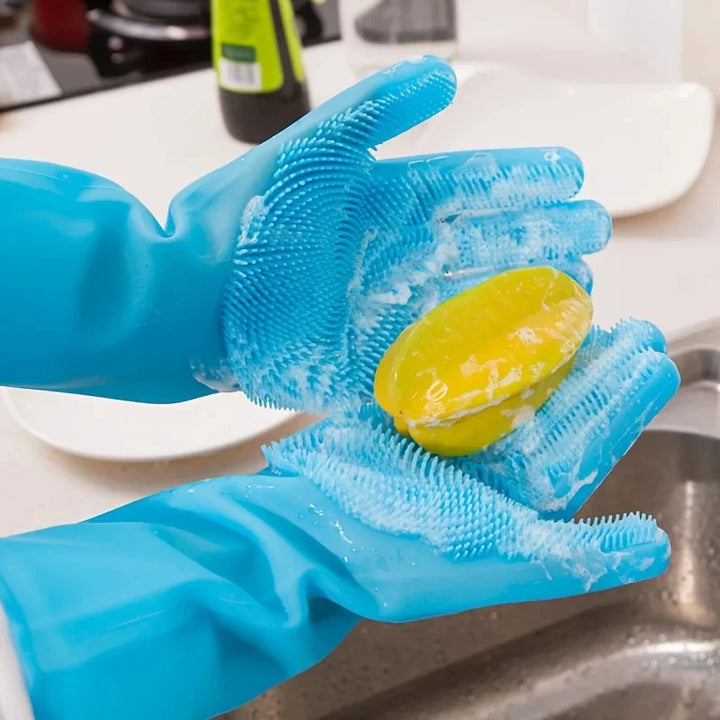 Silicone Pet Grooming Cleaning Gloves