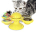 Interactive Windmill Cat Toy with Whirligig Turntable