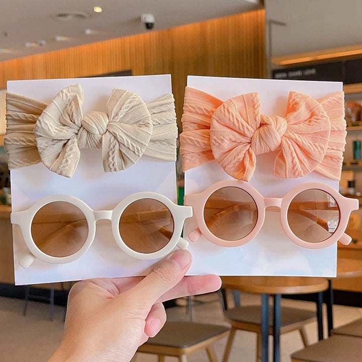 Bow Hairband & Sunglasses Set