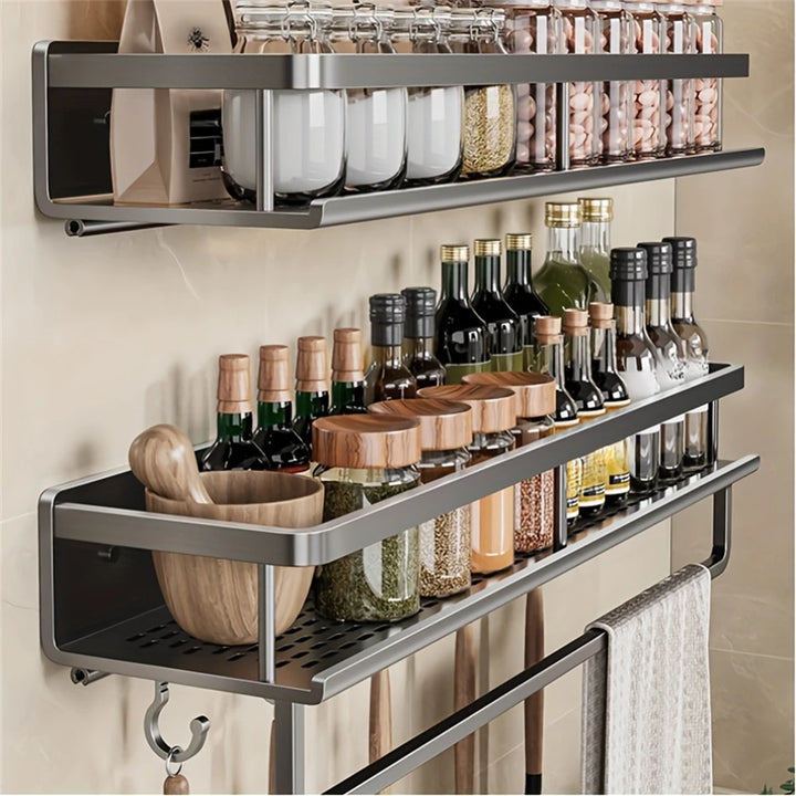 Wall-Mounted Spice Rack & Organizer