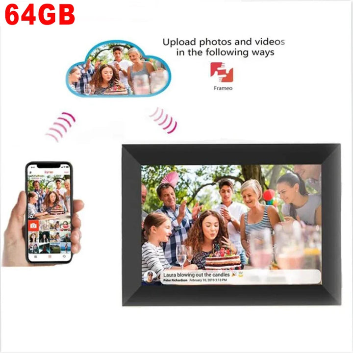 WiFi Frameo Digital Photo Frame 10.1 inch – Smart HD Picture