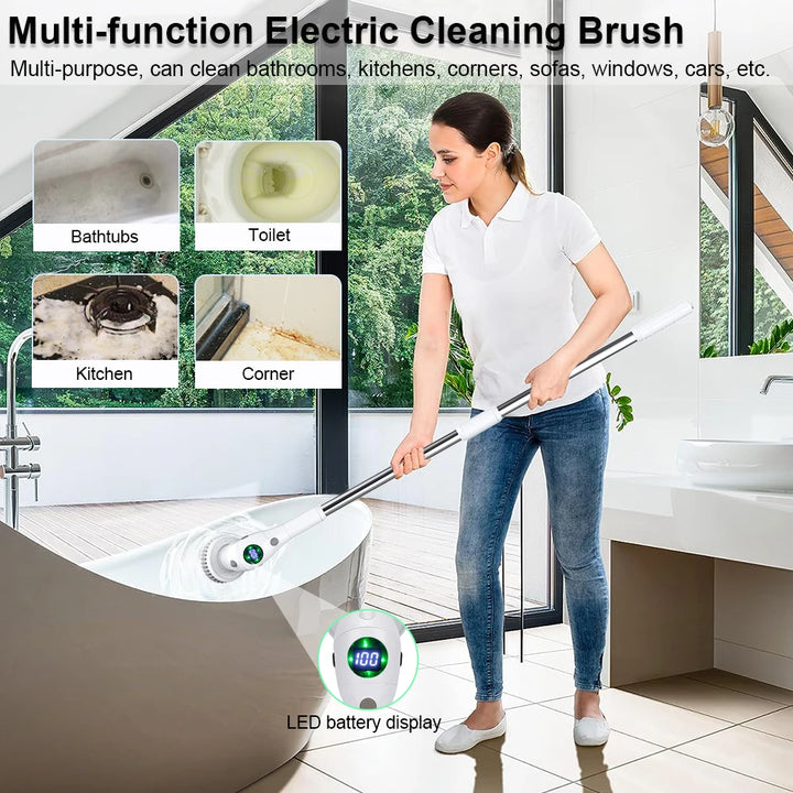 8-in-1 Multifunctional Wireless Electric Cleaning Brush