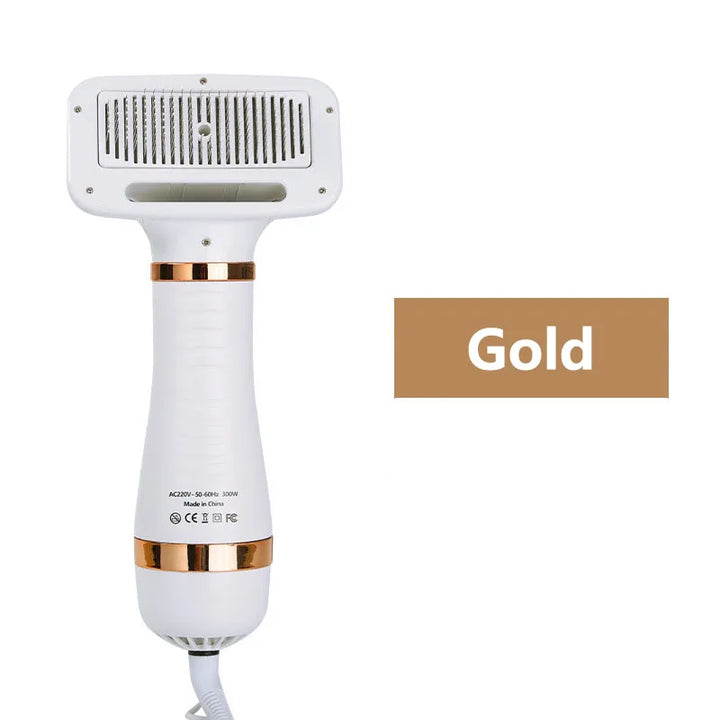 Pet Hair Dryer & Slicker Brush